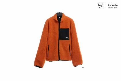 Stussy 8 Fleece Jacket Orange