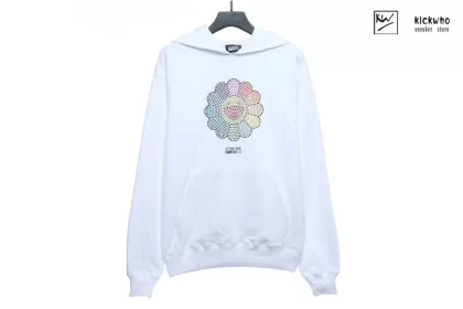 Takashi Murakam X SWAROVSKI Hoodie White