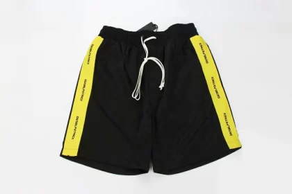 Daniel Patrick Yellow Stripe Mesh Shorts