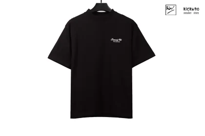 Balenciaga Letter Embroidery T-shirt Black