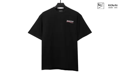 Balenciaga Cola Embroidery T-shirt Black