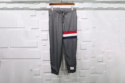Thom Browne Woollen Cloth Pants Grey