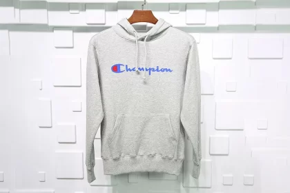 Champion Classic Logo Hoodie Grey