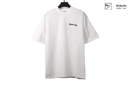 Balenciaga Graffiti Small Letter T-shirt White