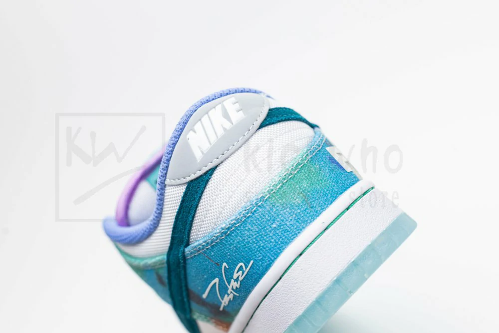 Futura Laboratories x Dunk Low SB 'Bleached Aqua' - Image 12