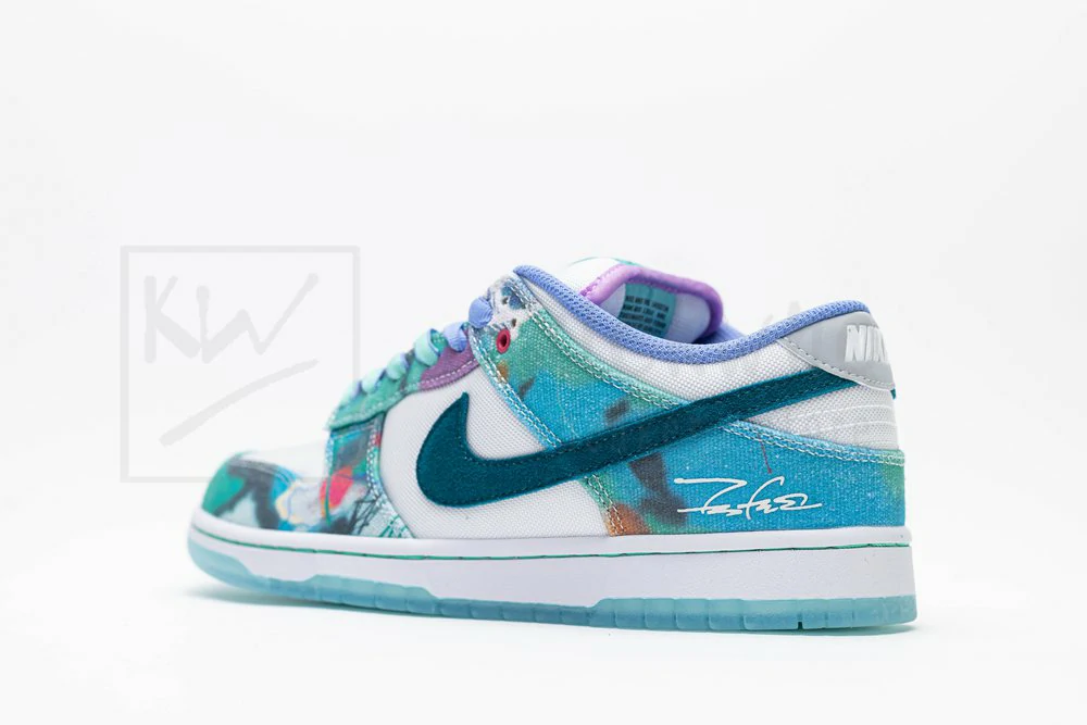 Futura Laboratories x Dunk Low SB 'Bleached Aqua' - Image 14