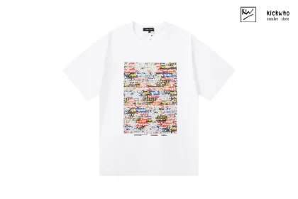 Purple Brand Stickers T-Shirt White
