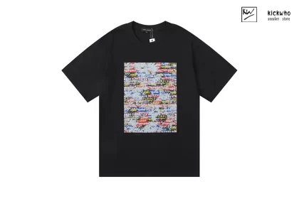 Purple Brand Stickers T-Shirt Black