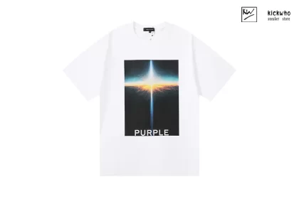 Purple Brand Shadow T-Shirt White