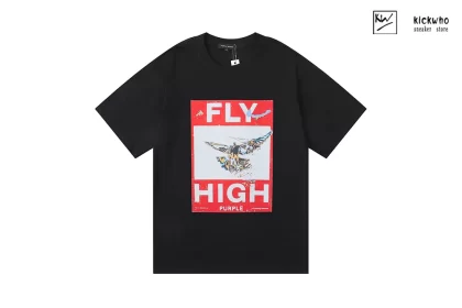 Purple Brand FLY HIGH T-Shirt Black