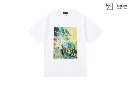 Purple Brand Oil Painting T-Shirt White