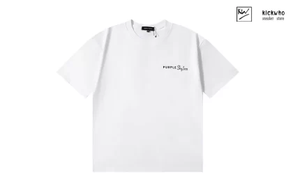 Purple Brand Behind Bowling T-Shirt White