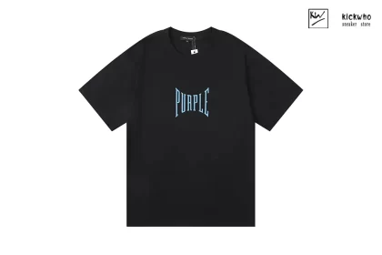 Purple Brand Blue Logo T-Shirt Black
