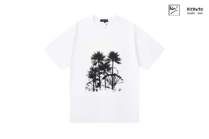 Purple Brand Coconut Tree print T-Shirt White