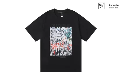 Purple Brand Painted Letters T-Shirt Black